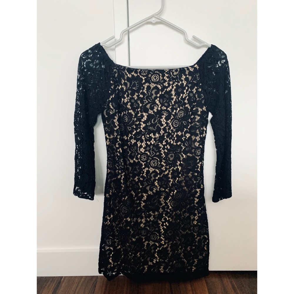 Black long sleeve laced dress (Never Worn)